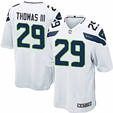 Nike Men & Women & Youth Seahawks #29 Earl Thomas III White Team Color Game Jersey,baseball caps,new era cap wholesale,wholesale hats